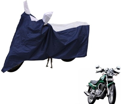 Auto Hub Two Wheeler Cover for TVS(Fiero F2, Blue, Silver)