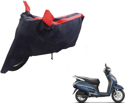 NIKS Two Wheeler Cover for Honda(Activa 3G, Black, Red)