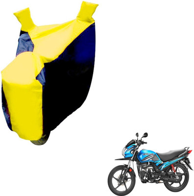 AUTYLE Two Wheeler Cover for Hero(Passion Pro TR, Black, Yellow)