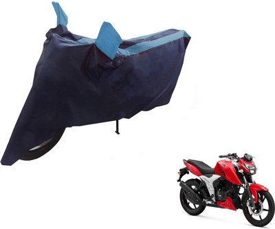NIKS Two Wheeler Cover for TVS(Apache RTR 160, Black, Blue)