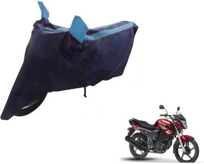 NIKS Two Wheeler Cover for Yamaha(SZ X, Black, Blue)