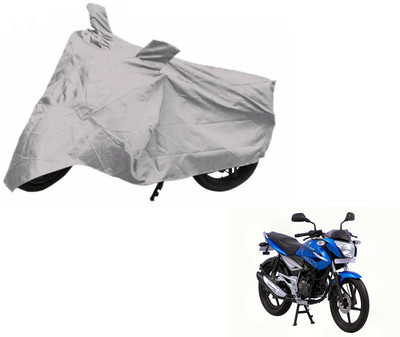NIKS Two Wheeler Cover for Bajaj(XCD 125cc, Silver)