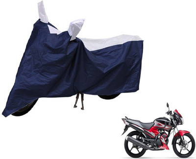 Auto Hub Two Wheeler Cover for Yamaha(SS 125, Blue, Silver)