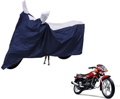 Auto Hub Two Wheeler Cover for TVS(Star Sport, Blue, Silver)
