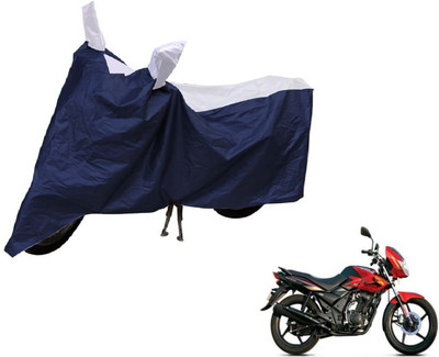 Auto Hub Two Wheeler Cover for TVS(Flame DS 125, Blue, Silver)