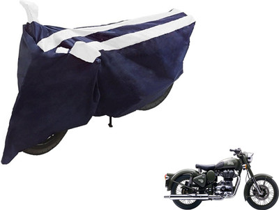 NIKS Two Wheeler Cover for Royal Enfield(Battle Green, Black, White)