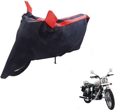 NIKS Two Wheeler Cover for Royal Enfield(Bullet 350, Black, Red)