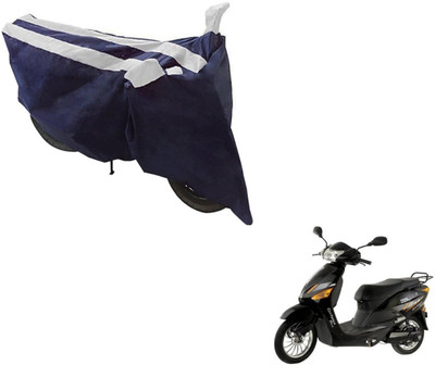 NIKS Two Wheeler Cover for Hero(Electric Zippy, Black, Silver)