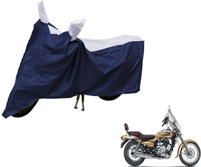 Auto Hub Two Wheeler Cover for Bajaj(Avenger 220 Cruise, Blue, Silver)