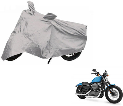 NIKS Two Wheeler Cover for Harley Davidson(XL 1200, Silver)
