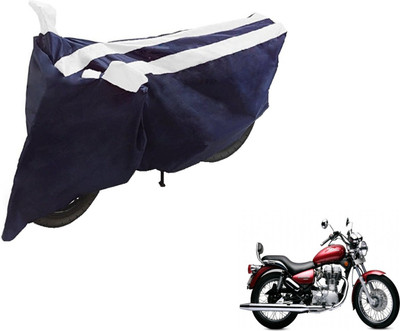 NIKS Two Wheeler Cover for Royal Enfield(Twin spark, Black, White)