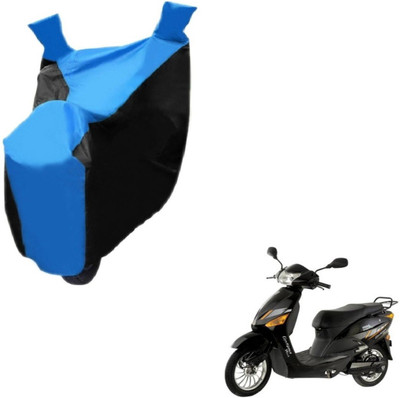 NIKS Two Wheeler Cover for Hero(Electric Zippy, Black, Blue)