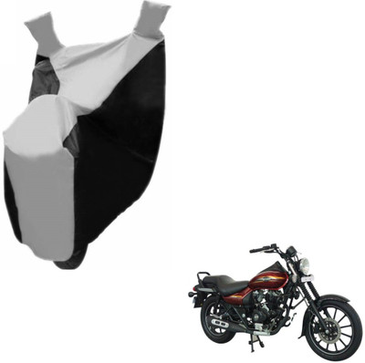 NIKS Two Wheeler Cover for Bajaj(Avenger 150 Street, Black, Silver)