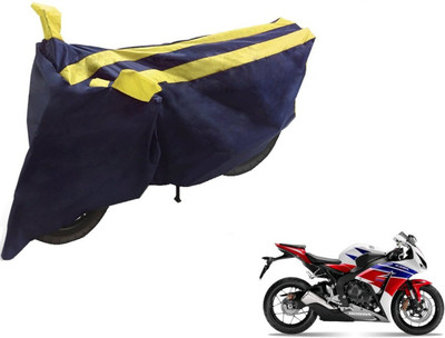 NIKS Two Wheeler Cover for Honda(CBR 1000RR, Black, Yellow)