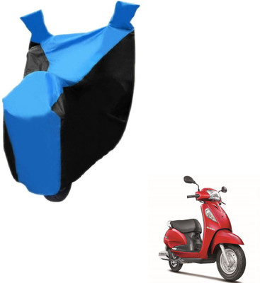 NIKS Two Wheeler Cover for Suzuki(Access SE, Black, Blue)