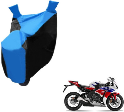 NIKS Two Wheeler Cover for Honda(CBR 1000RR, Black, Blue)