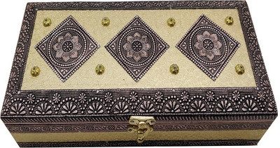 

SARANGWARE Gold Jwellery Box Vanity Box Vanity Box(Rose Gold)
