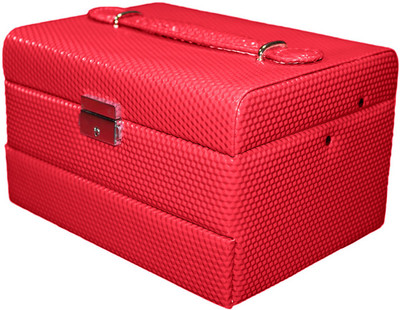

House Of Sensation Jewelary box, Jewellary box, Jewelary Vanity box in good for personnel use and Gift 1 Vanity Box(Red)