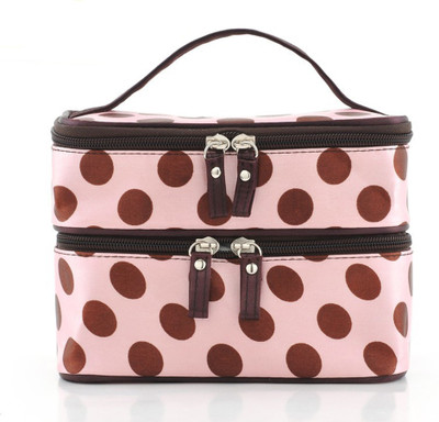 

Tied Ribbons Double Layer Vanity Bags For Makeup Kit Cosmetic Organiser for Women Cosmetic Organiser Vanity Box(Multicolor)