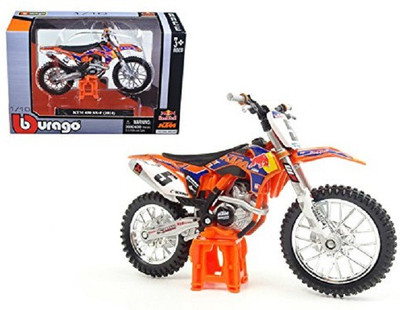 Bburago Ktm 450 Sx-F Ryan Dungey 1/18 Motorcycle 51072(Orange, Blue), Blue;orange