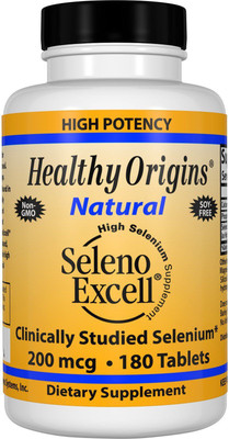 

Healthy Origins Seleno Excell, 200 mcg, 180 Tablets(180 No)