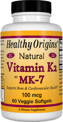 

Healthy Origins Vitamin K2 as MK-7 Natural 100 mcg 60 Veggie Softgels(60 No)