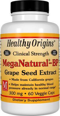 

Healthy Origins MegaNatural-BP Grape Seed Extract, 300 mg, 60 Veggie Caps(60 No)