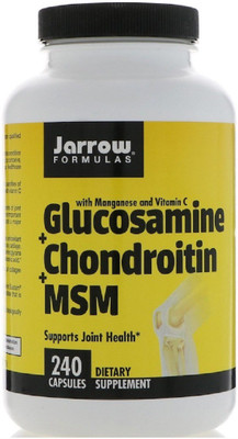 

Jarrow Formulas Glucosamine + Chondroitin + MSM , 240 Capsules(240 No)