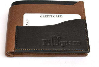 

theFitSquare Men Black, Brown Genuine Leather Wallet(6 Card Slots), Multicolor