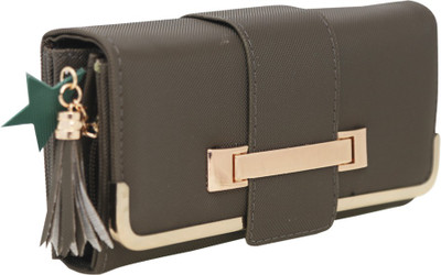 

Quickk Casual, Formal, Party Green Clutch