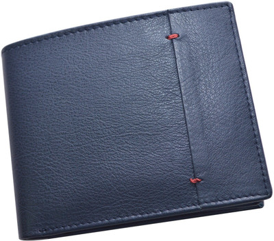 

CUT THE CHASE Men Casual Blue Genuine Leather Wallet(7 Card Slots)