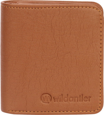

Wildantler Men Tan Artificial Leather Wallet(7 Card Slots)
