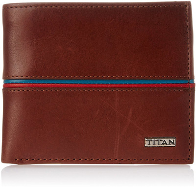 

Titan Men Tan Genuine Leather Wallet(3 Card Slots)