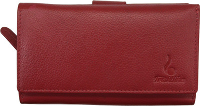 

Trishikha Women Red Genuine Leather Card Holder(23 Card Slots)