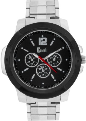 Cavalli Exclusive Series Quartz Movement Stylish Black Dial Wrist Watch for Boys Analog Watch  - For Men