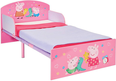 

Peppa Pig Engineered Wood Single Bed (Finish Color - Glossy) Bed Straight(Plastic, Pink)