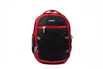 

Motley School & College Bag 02 44 L Backpack(Black, Red), Red 01