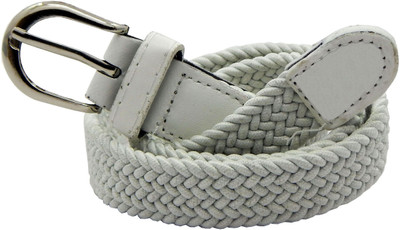 

ELS Women Casual, Evening, Formal White Canvas, Fabric, Synthetic Belt
