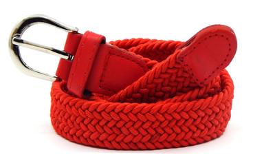 

ELS Women Casual, Evening, Formal Red Canvas, Fabric, Synthetic Belt