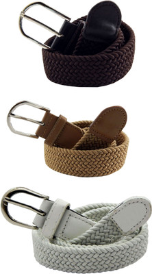 

ELS Women Casual, Evening, Formal Brown, Beige, White Canvas, Fabric, Synthetic Belt, Beige;brown;white