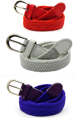 

ELS Women Casual, Evening, Formal Red, White, Purple Canvas, Fabric, Synthetic Belt, Purple;red;white