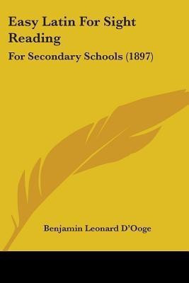 Easy Latin For Sight Reading(English, Paperback, unknown)
