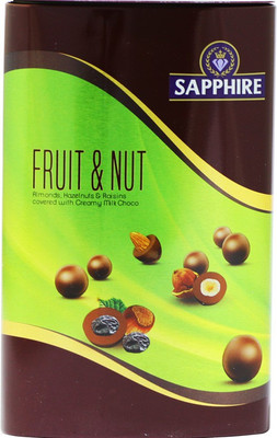 

sapphire Fruit & Nut Almonds, Hazelnuts & Raisins Covered With Creamy Milk Choco Truffles(Pack of 2, 45 g)