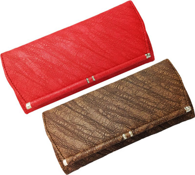 

BANDICOOT Casual, Party, Formal Red, Brown Clutch, Brown;red
