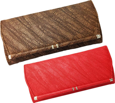 

landloper Casual, Party, Formal Brown, Red Clutch