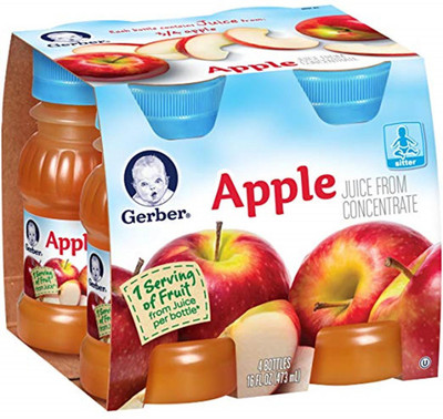 Gerber Juice 4Pk 473ml (16oz) - Apple Juice(473)