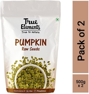 

True Elements Pumpkin Seeds(1000 g, Pack of 2)