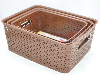 

Fair Food multy Plastic Fruit & Vegetable Basket(Grey)