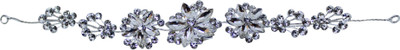 

Tied Ribbons Traditional Headpiece Tiara Hair Pins Jewellery for Women Hair Band(Silver)