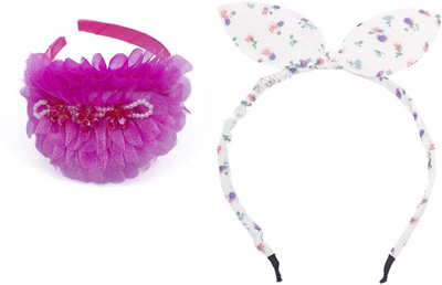 

Chooz Designer Studio Ears Head Band and Ribbons Hair Band (Pack of 2) Head Band, Hair Band(Multicolor)